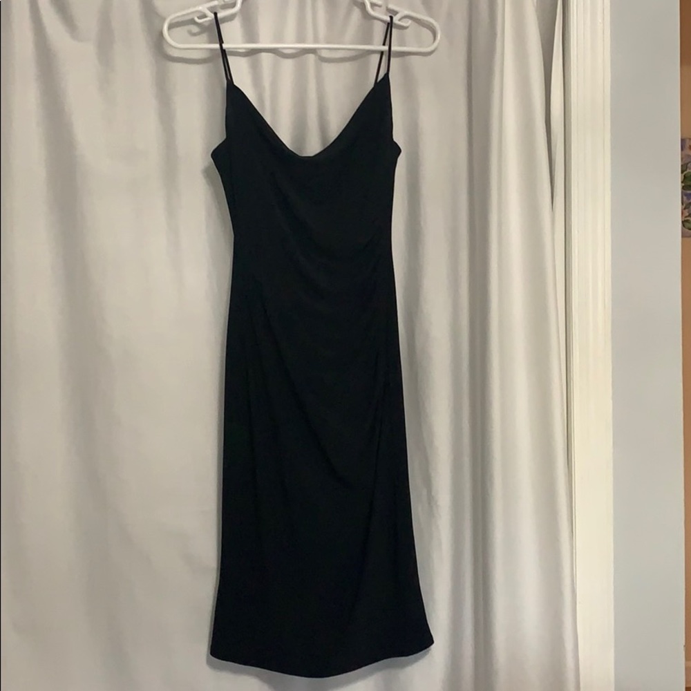 Laundry by Shelli Segal black midi dress